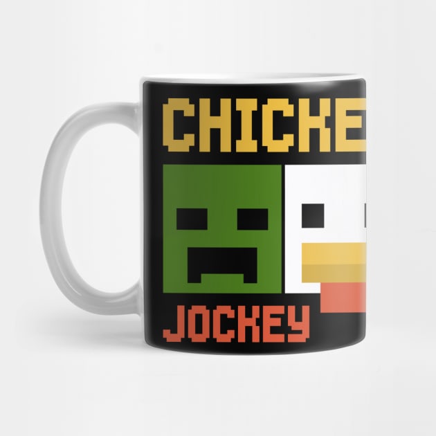 Chicken-Jockey-Zombie & Chicken Pixel Art by Megadorim